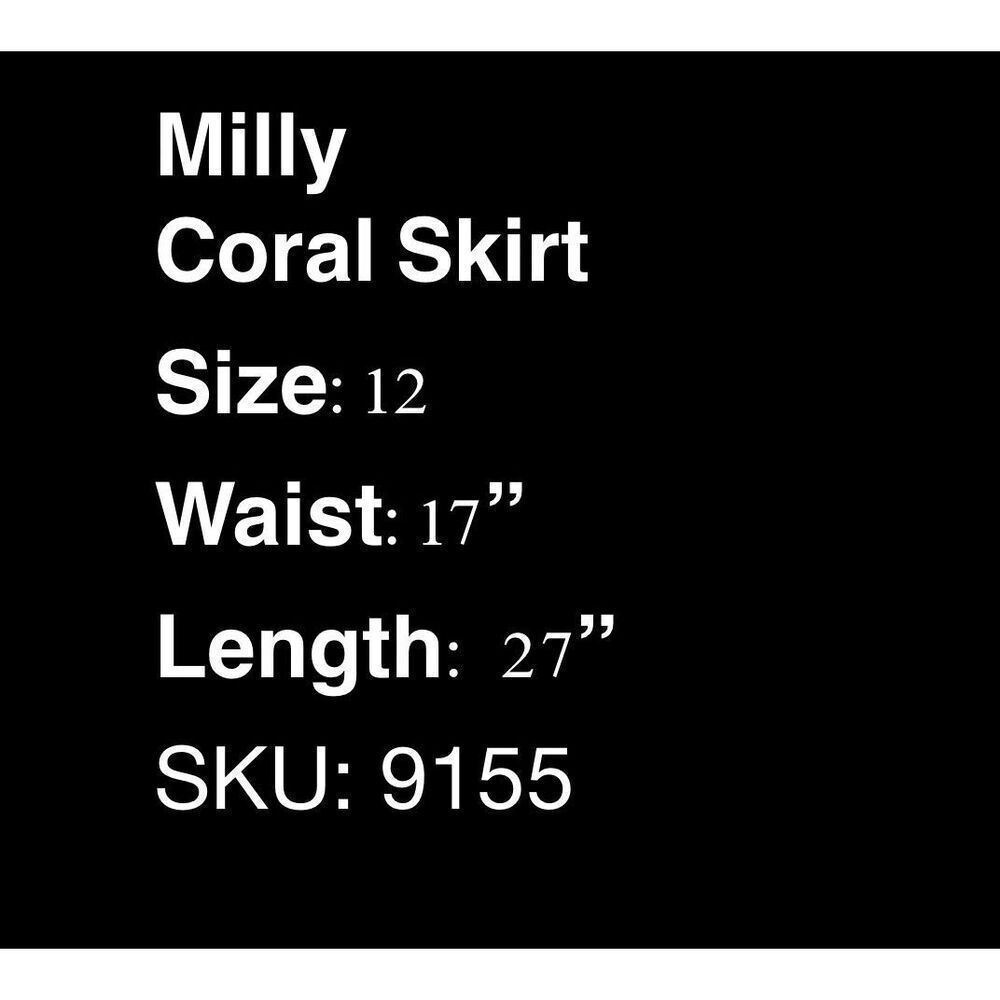 NWT Milly Carreen Summer Floral Lace Skirt - Coral / 12 - Picture 11 of 11
